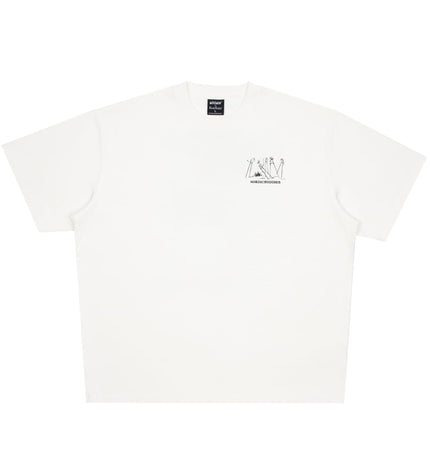 Nordicbuddies Marškinėliai „Novels“ Unisex – White