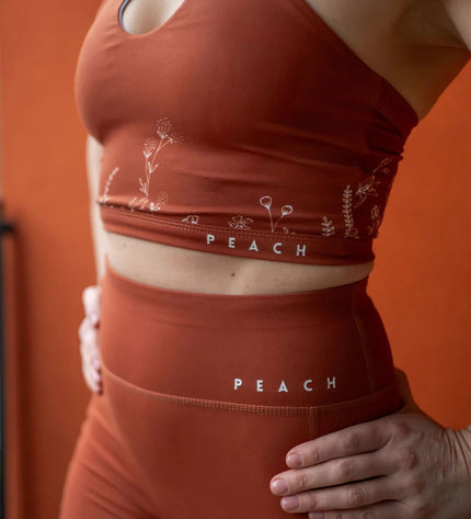Sports Bra 'Wildflowers' Brown
