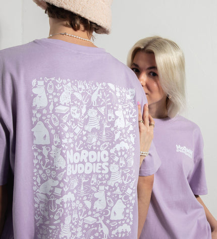 Moomin Heavy Unisex T-shirt - Lilac
