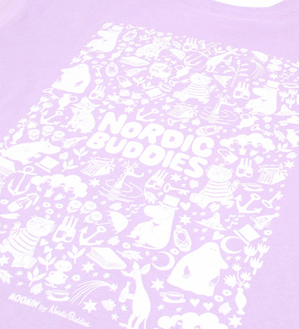 Moomin Heavy Unisex T-shirt - Lilac