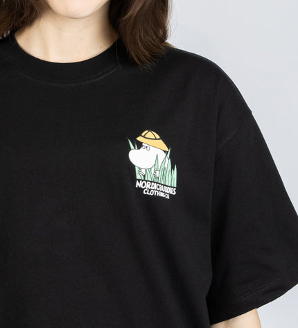 Moomin Jungle Heavy Unisex T-shirt - Black