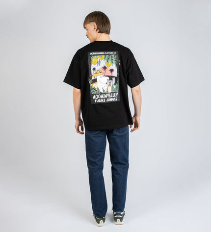 Moomin Jungle Heavy Unisex T-shirt - Black