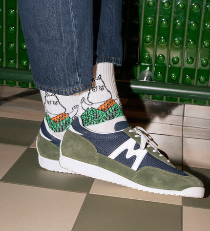 Moomin Jungle Men's Retro Socks - White