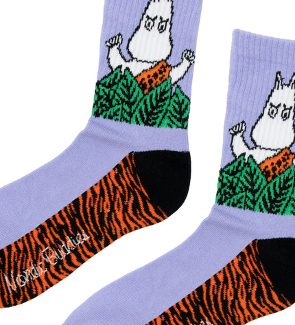 Moomin Jungle Women's Retro Socks - Purple