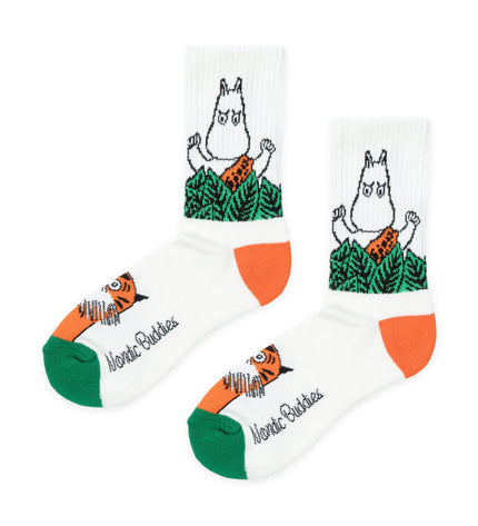 Moomin Jungle Women's Retro Socks - White