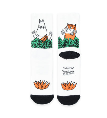 Moomin Jungle Women's Retro Socks - White