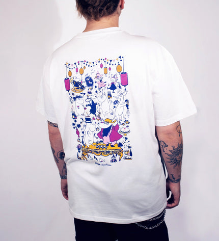 Moomin Party Heavy Unisex T-shirt - White