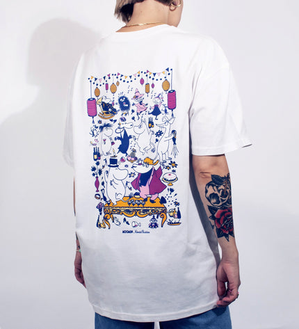 Moomin Party Heavy Unisex T-shirt - White