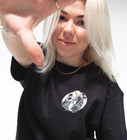 Moomintroll Jungle Heavy Unisex T-shirt - Black