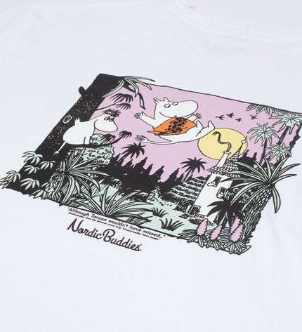 Moomintroll Jungle Heavy Unisex T-shirt - White