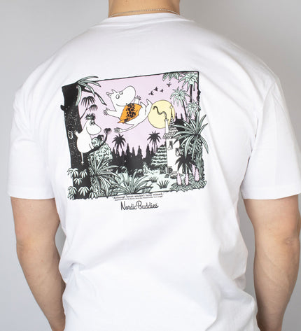 Moomintroll Jungle Heavy Unisex T-shirt - White