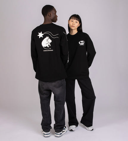 Novels Longsleeve Shirt With Cuffrib Unisex - Black