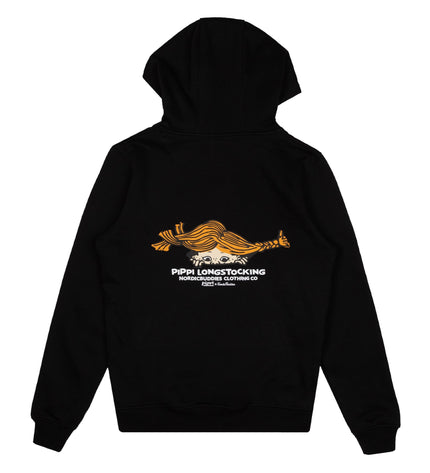 Pippi Longstocking Unisex Heavy Hoodie - Black