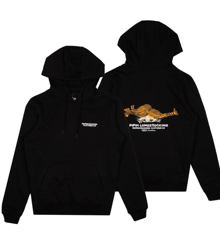 Pippi Longstocking Unisex Heavy Hoodie - Black