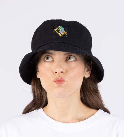 Pippi Longstocking Bucket Hat - Black