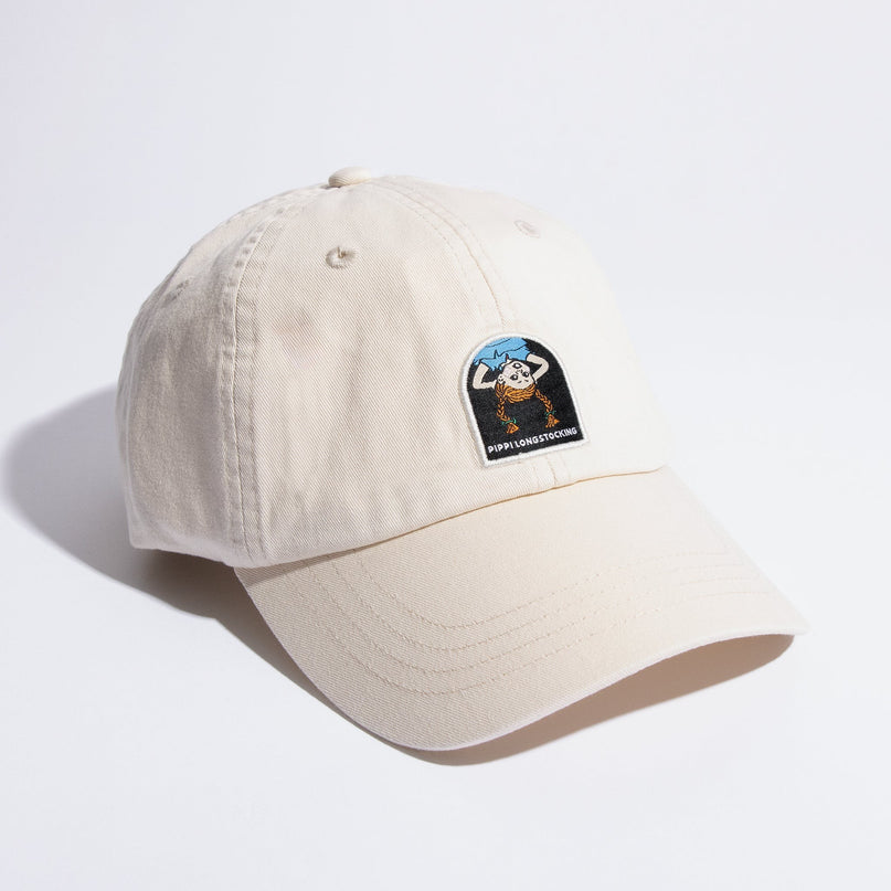 Nordicbuddies Kepurė „Pippi Longstocking Dad Cap“ – Natural White