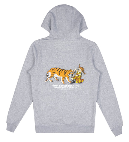 Pippi Longstocking Unisex Heavy Hoodie - Grey