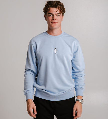 Emperor Penguin Soft Fleece Sweatshirt - Light Blue