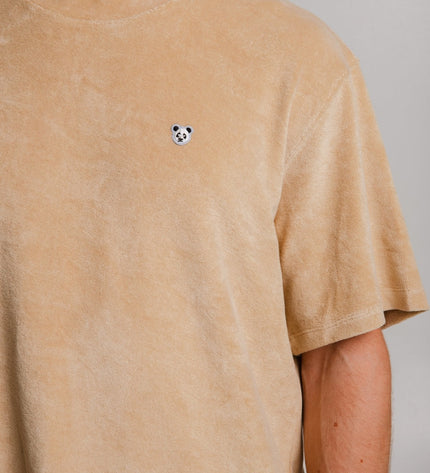 Panda Terry T-shirt - Light Brown