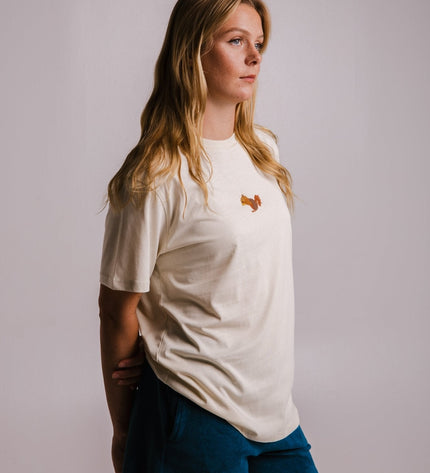 Squirrel T-shirt - Parchment
