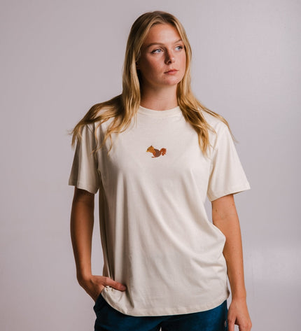 Squirrel T-shirt - Parchment