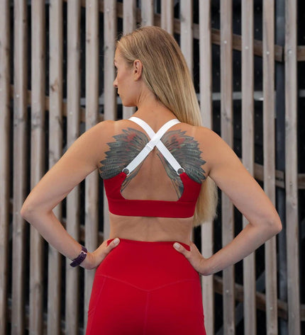 Sports Bra 'Cute Cranberry' Red