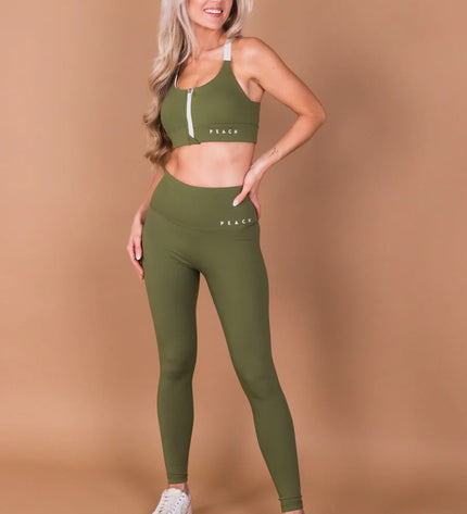 Sports Bra 'Olive Green'