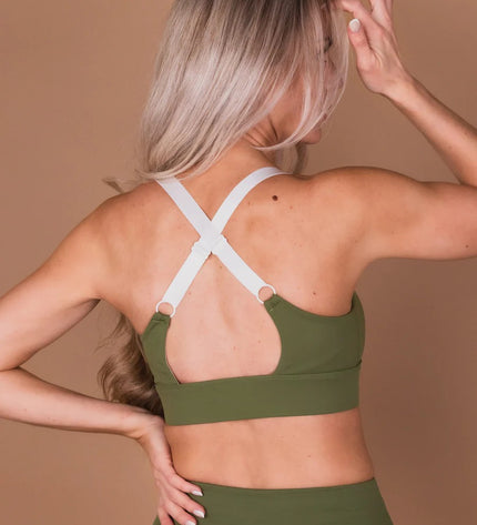 Sports Bra 'Olive Green'