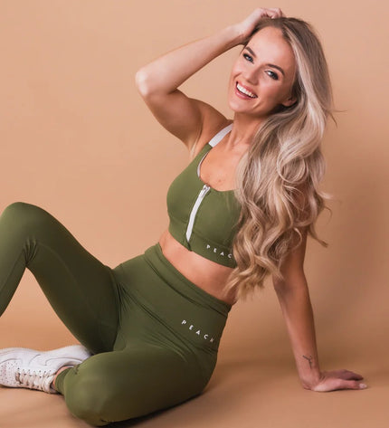 Sports Bra 'Olive Green'