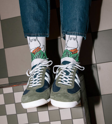 Moomin Jungle Men's Retro Socks - White